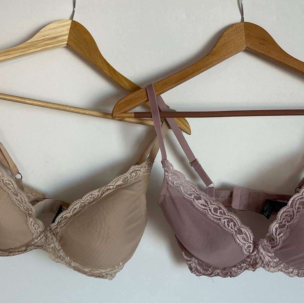 Set of 3 Natori Lace Trimmed Bras